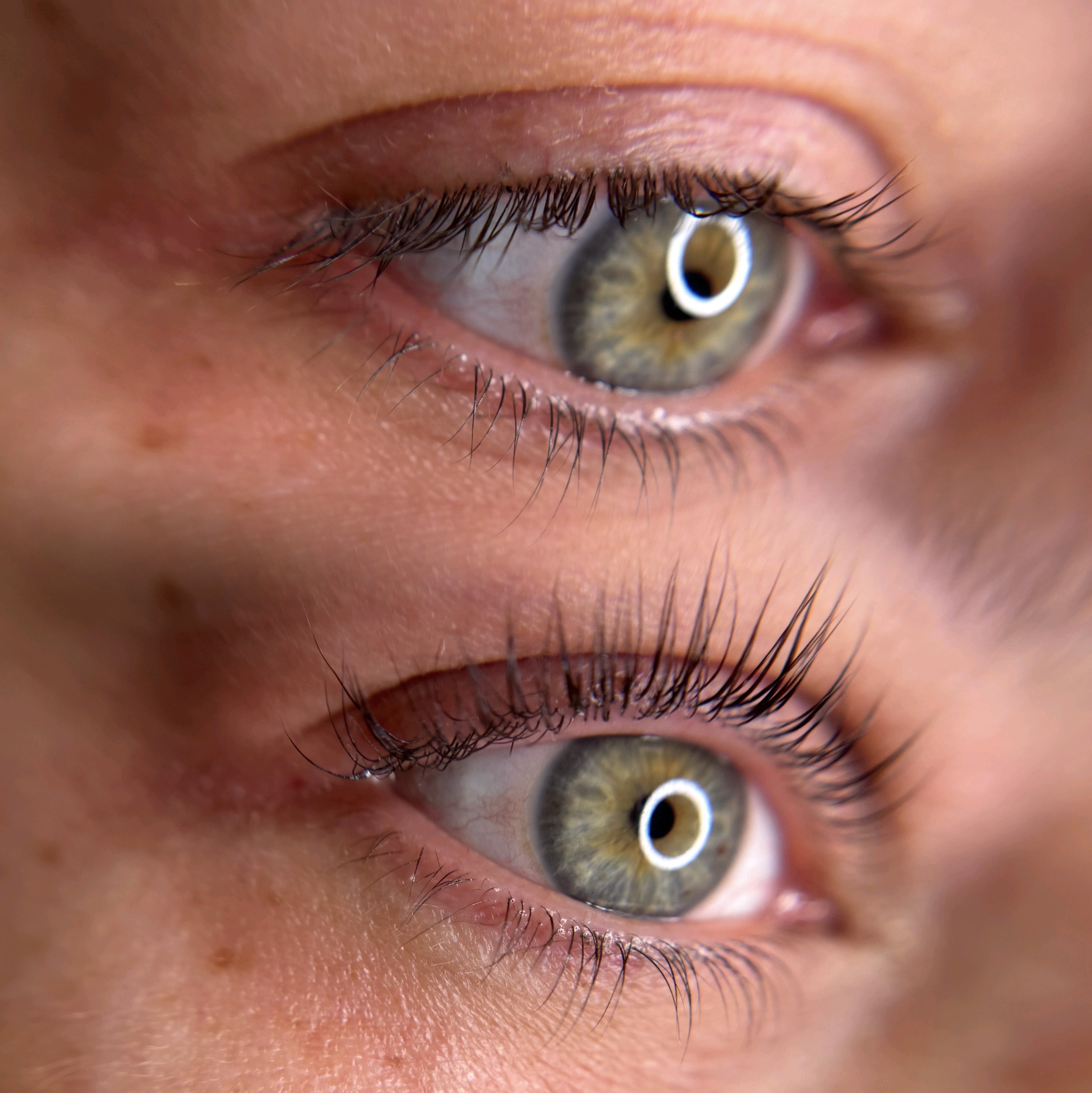 Lashlifting Piešťany – výsledok pred a po, Mya Beauty Studio